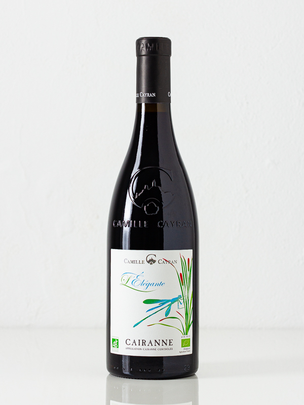 L'Elegante, Côtes du Rhône Cairanne, 2019, Camille Cayran, rødvin